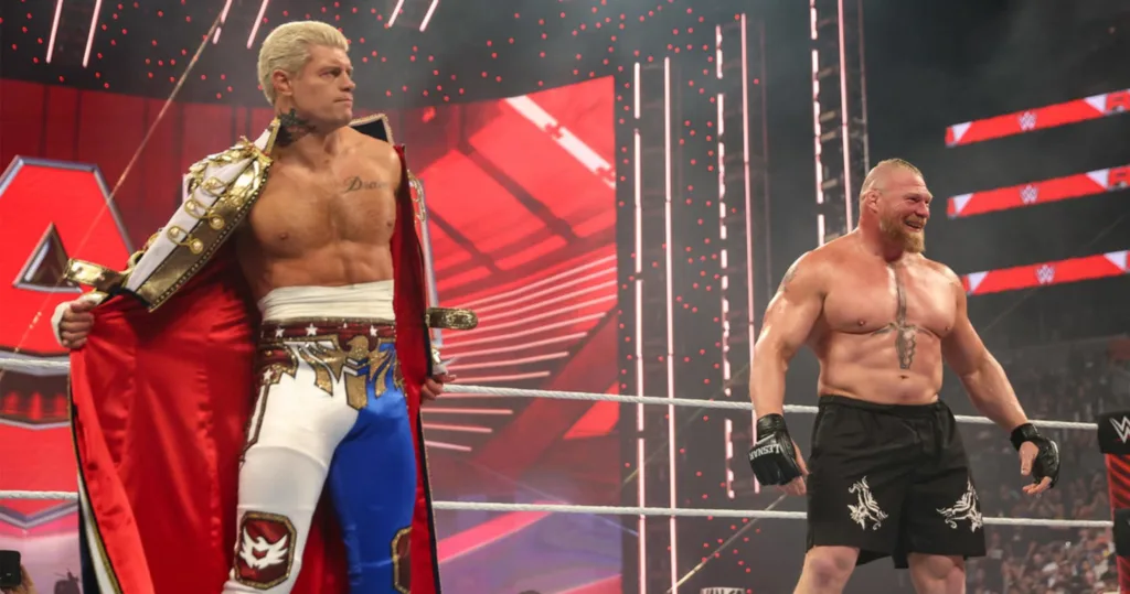 WWE Brock Lesnar Cody Rhodes